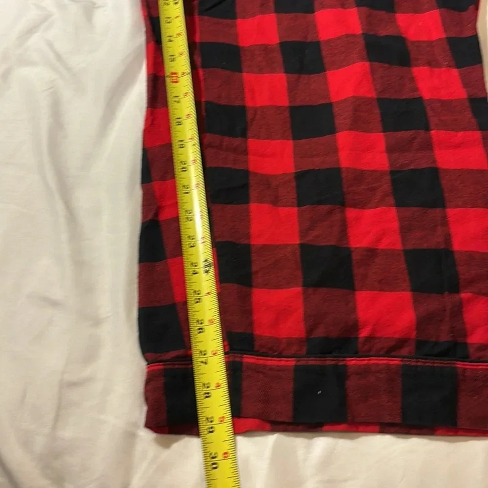 Wondershop -Womens Holiday Buffalo Check Plaid Flannel Pajama Set 3X